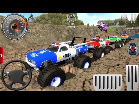 Police Monster Truck Stunt Driver Simulator 3D #3 - Impossible Sport Car Racing - Android Gameplay