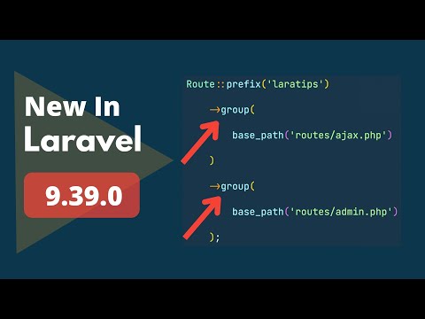 Multiple Chainable Route Groups - 4 New Things Added - New In Laravel 9.39.0