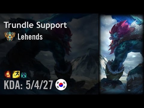 Trundle Support vs Brand - Lehends - KR Challenger Patch 6.15