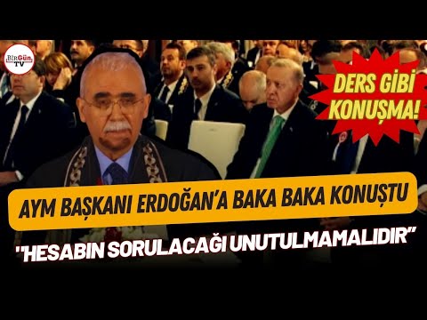 Constitutional Court President makes a striking statement against Erdoğan! "The books will be rol...