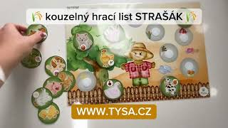 Kouzelný hrací LIST A3 - zvířátka a strašák