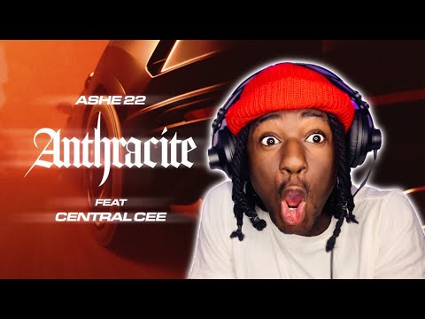 ASHE 22 ft Central cee - Anthracite (Official Visualizer) | FRENCH RAP 🇫🇷 | REACTION