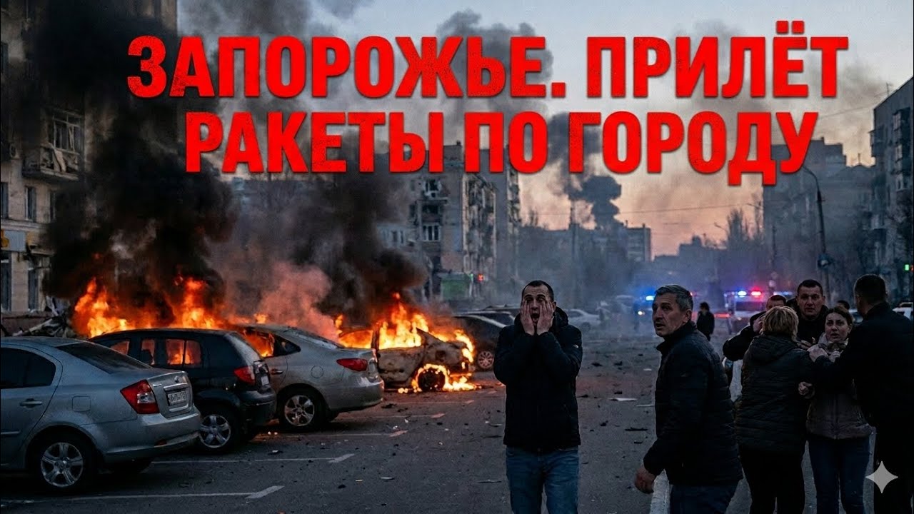 Запорожье ПРИЛЕТ РАКЕТЫ В ЖИЛОЙ РАЙОН 26.05.2026