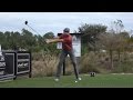 PATRICK RODGERS 120fps DRIVER FACE ON SLOW MOTION REGULAR GOLF SWING 1080p HD