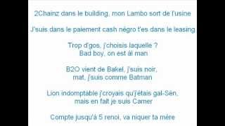 Booba ft 2 chainz - c&#39;est la vie Paroles ( Lyrics ) + lien de telechargement