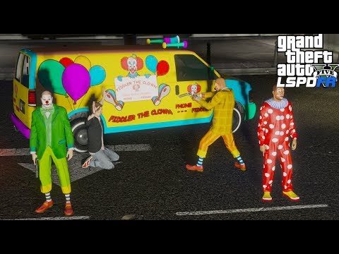 GTA 5 LSPDFR Killer Clowns Attack Los Santos