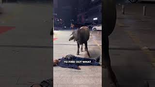 His Pet Buffalo Cared For Him So Much! ❤️