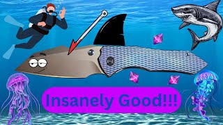 An Awesome Knife!!! We Knives High-Fin XL Blurple Diamond Ti (Gavko Design)!!!