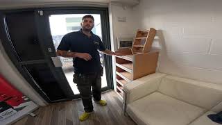 Ford Transit Custom electrician racking upgrade