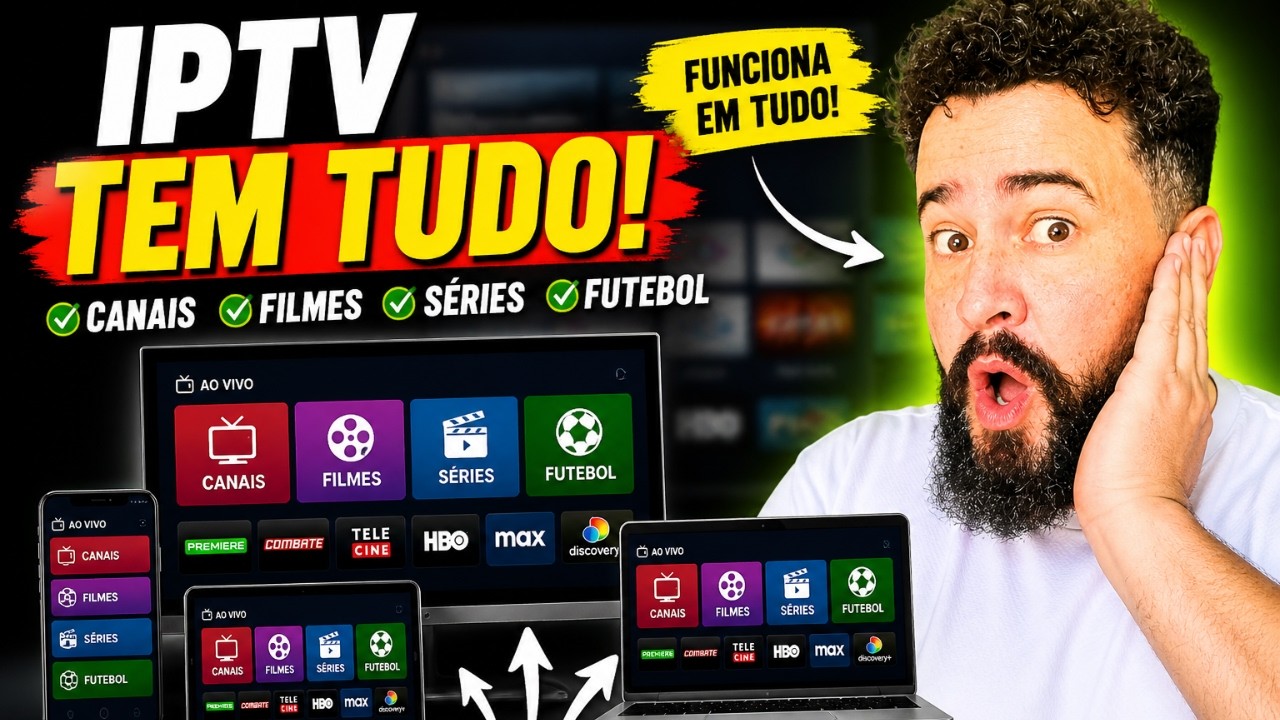 🔥 ESSA IPTV TEM TUDO… FILMES, FUTEBOL E CANAIS PREMIUM! 😱