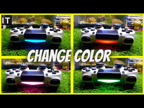 YouTube video about: How to change ps4 controller light bar color?