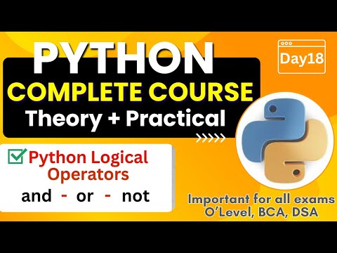 Python Logical Operators Python Complete Course For Beginners Day18