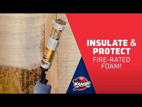 Kraken Bond FastCoat Insulation Spray Foam - Fire Rated Protection