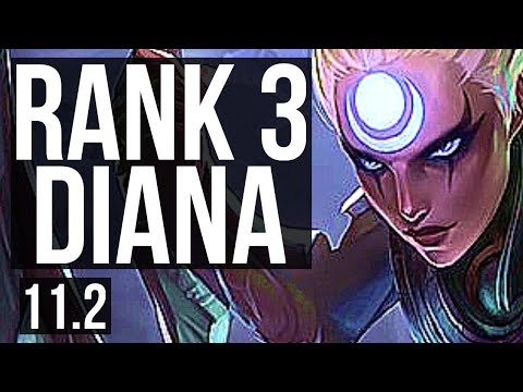 DIANA vs TRISTANA (MID) | Rank 3 Diana, 65% winrate, 300+ games, Dominating | EUW Challenger | v11.2