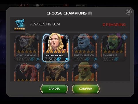 5-Star Captain Marvel (Movie) Awakening & Rank Up!
