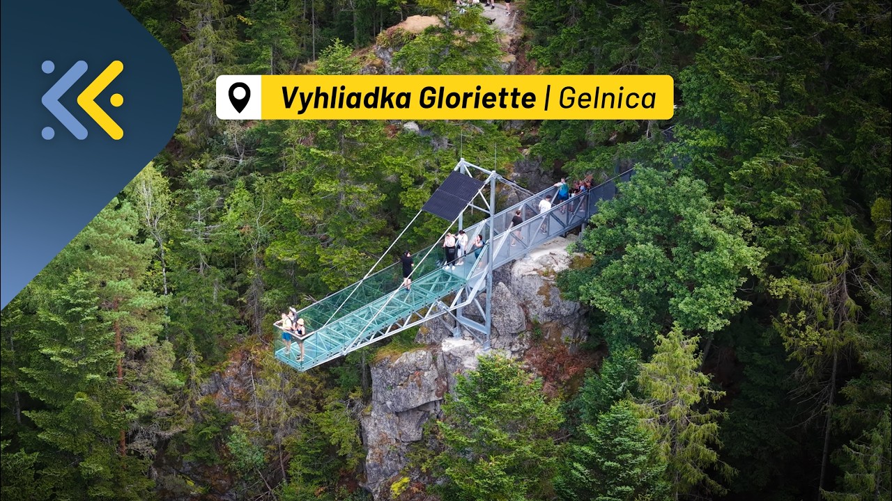 Náhľad videa Navštívili sme novootvorenú vyhliadku Gloriette nad Gelnicou. Pozrite si ju zblízka