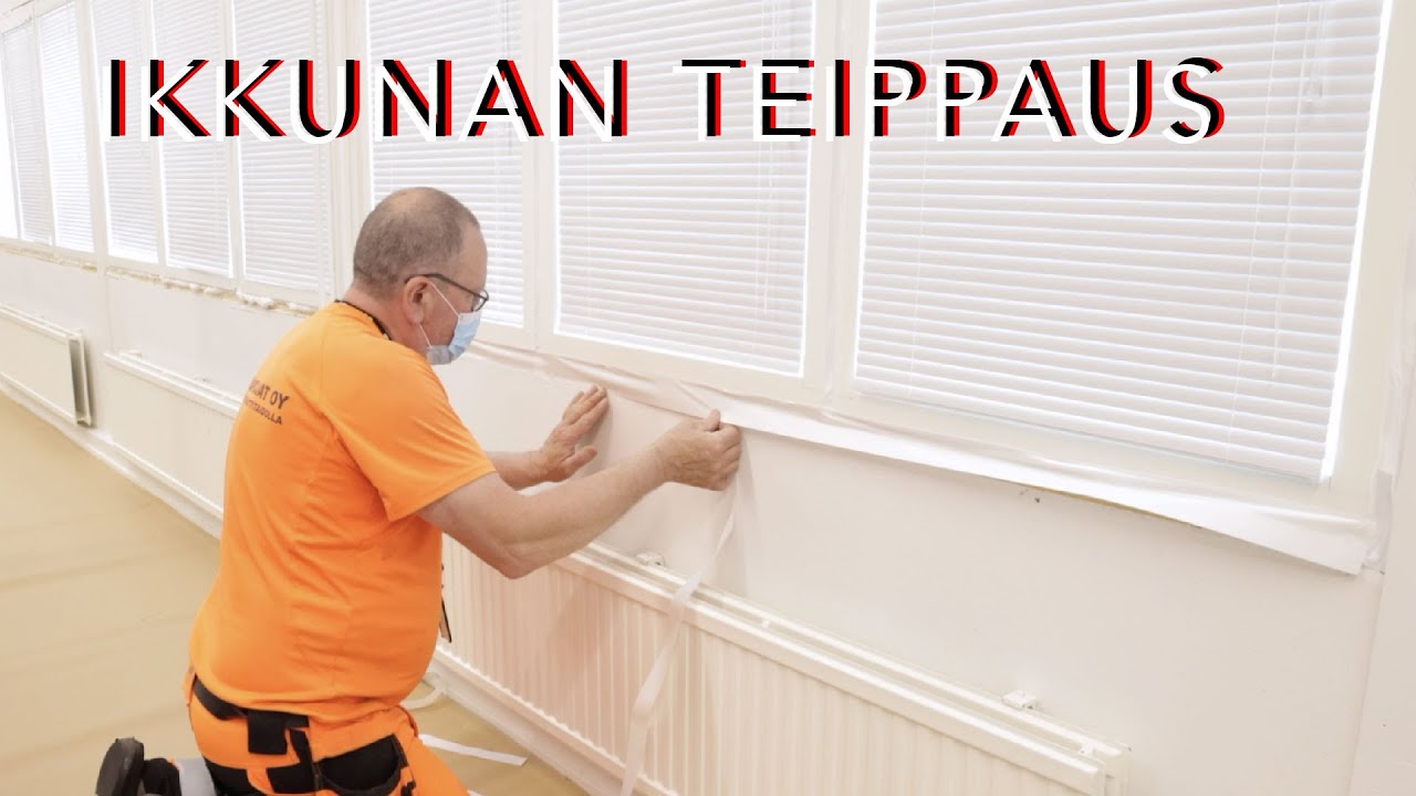 Höyrynsulkuteippaus ikkunaan