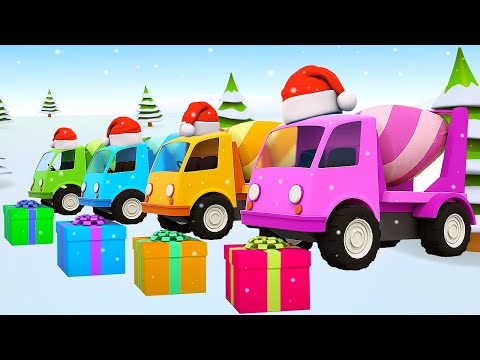 Winterspaß mit den Helfer Autos. Die Helfer Autos Weihnachtskompilation. Cartoons auf Deutsch