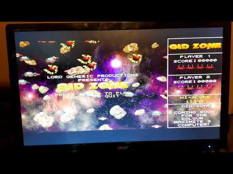 OidZone colour maximite 2 scrolling text test.