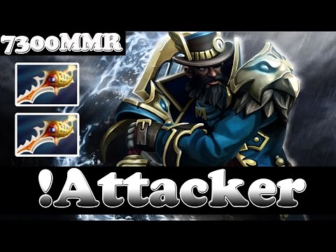 Dota 2 - The Best Kunkka in the world WITH 2 DIVINES - !Attacker 7300 MMR vol 61 - Ranked Match