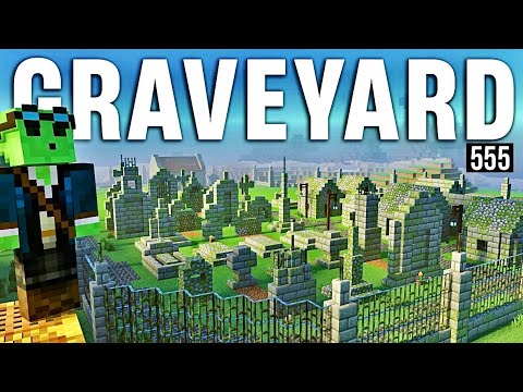 Realistic Graveyard Build! - Let's Play Minecraft 555
