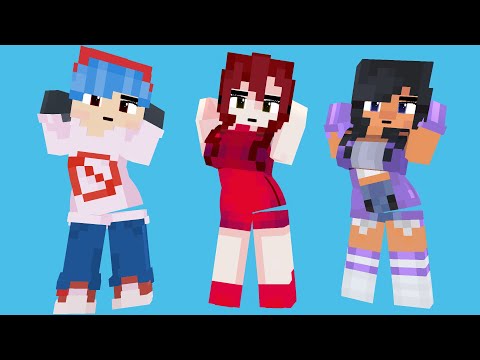 SUPER IDOL FIRST MEET FNF BOYFRIEND, GIRLFRIEND, APHMAU - MINECRAFT ANIMATION #shorts