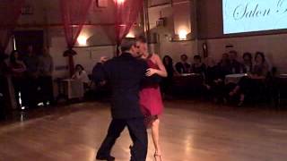 Jorge Torres and Maria Blanco at Salon Reale, NYC 2013 - weekly milonga - argentine tango