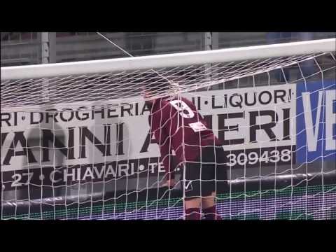 Il gol decisivo di Coda in Virtus Entella – Salernitana 0-1del 20 marzo 2017