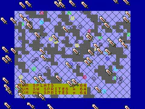 ZX Spectrum Next - 128 sprites demo in C