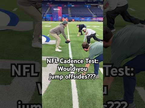 NFL QB Cadence test 😂💥📢 #NFLPartner