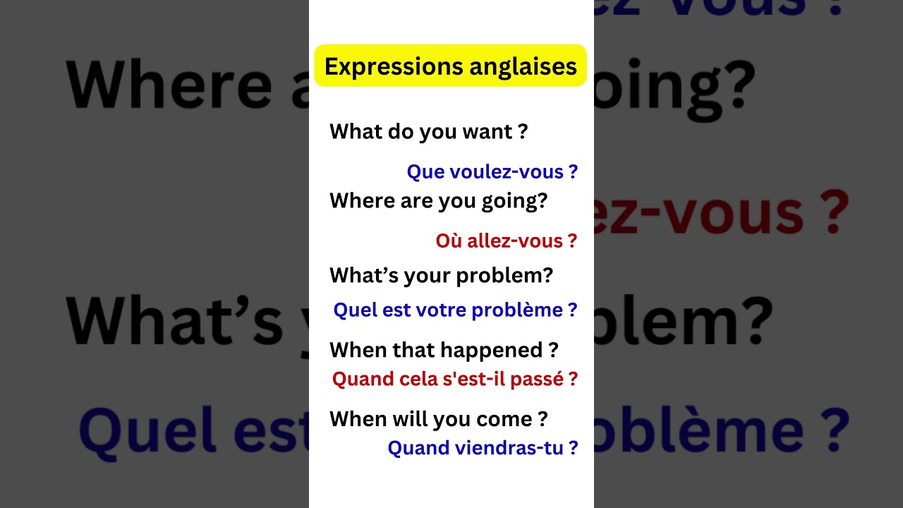 Apprendre anglais facilement et gratuitement - phrase en anglais pour débutant - anglais facile