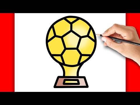 HOW TO DRAW BALLON D'OR GOLDEN BALL 2024 EASY | DRAWING STEP BY STEP