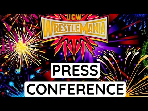 WWE2K23 UCW WRESTLEMANIA PRESS CONFERENCE