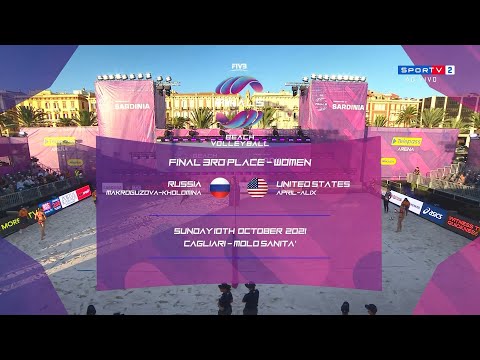 FINAL 3RD PLACE - WOMEN - MAKROGUZOVA/KHOLOMINA(RUS) X APRIL/ALIX(USA)