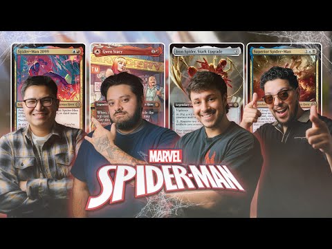 MTG SPIDER-MAN COMMANDERS ARE BROKEN! Spider-Man 2099 vs. Gwen Stacy vs. Iron Spider vs. Superior 