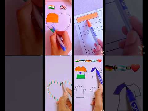 4in1flag❤ #shorts #short #shortvideo#love#trending#india #flag #art#youtubeshorts#viral #shortsvideo