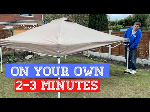 How To Put Up A Pop Up Gazebo On Your Own In Less Than 3 Minutes