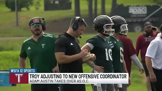 Troy adjusting to new offensive coordinator