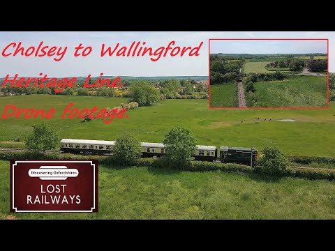 Cholsey to Wallingford Heritage Line. Drone footage. Visit video linked in description