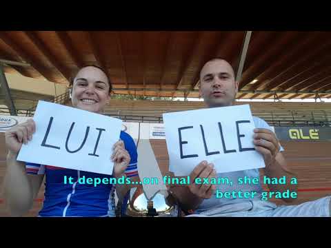 Interview décalée du duo Cédric et Sandie (cyclisme sur piste)