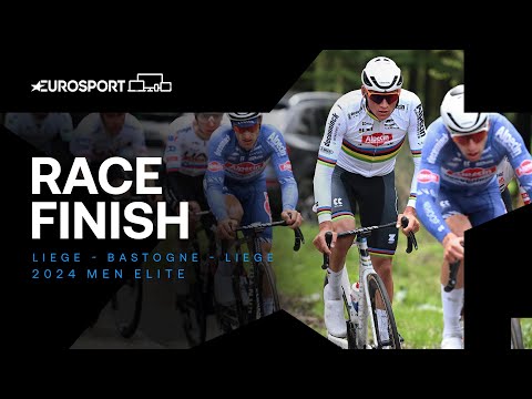 UNSTOPPABLE 💥 | Liege - Bastogne - Liege 2024 Men's Elite Race Finish | Eurosport Cycling