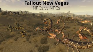 Fallout New Vegas PNJs vs PNJs  Fallout NPC Battles