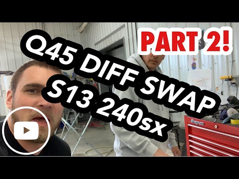 Turbo LS 240sx - Q45 Diff Install - PART 2