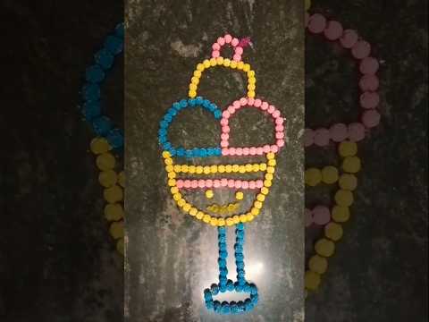Icecream craft #Beads craft 💡💡