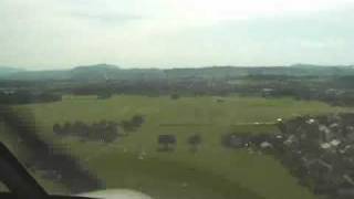 preview picture of video 'Landing EDMK on grass Runway 25 with Jodel Robin DR400 (DR40) cockpit view'