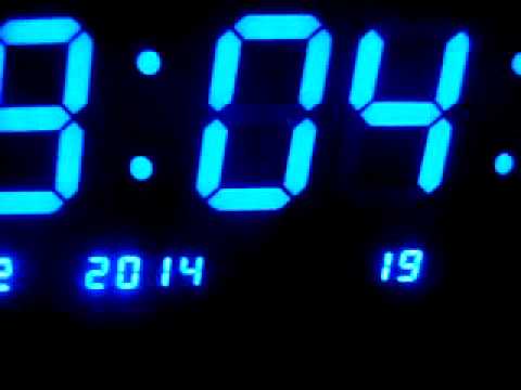 Homeloo 48cm Calendar Blue LED Clock   Model: HT4819  £57.00 Waste of money