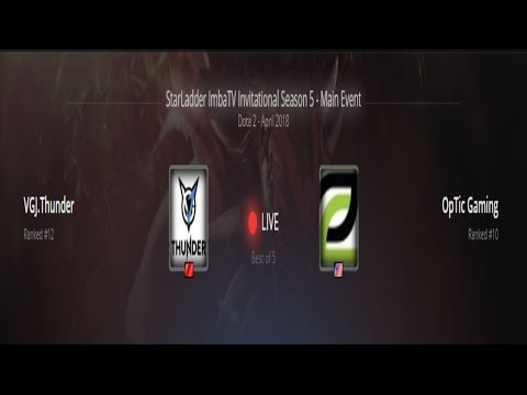 DOTA 2 LIVE || VGJ.Thunder vs OpTic Gaming || BO5 || StarLadder ImbaTV Invitational Season 5