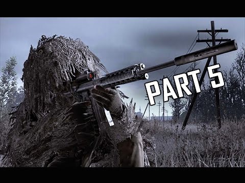 Call of Duty 4 Modern Warfare Remastered Walkthrough Part 5 - All Ghillied Up (COD4 Campaign)