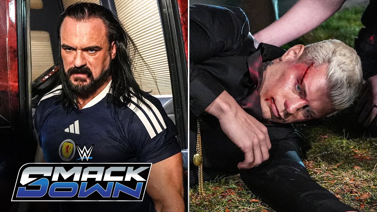 Drew McIntyre massacres Cody Rhodes in vicious tour bus attack: SmackDown highlights, Nov. 21, 2025