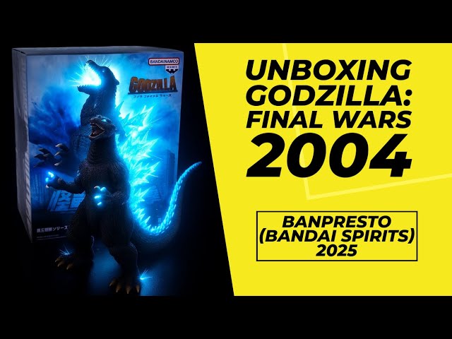 Vídeo relacionado con Movie Monster Series - Godzilla: Final Wars - Godzilla 2004, figura de acción Bandai